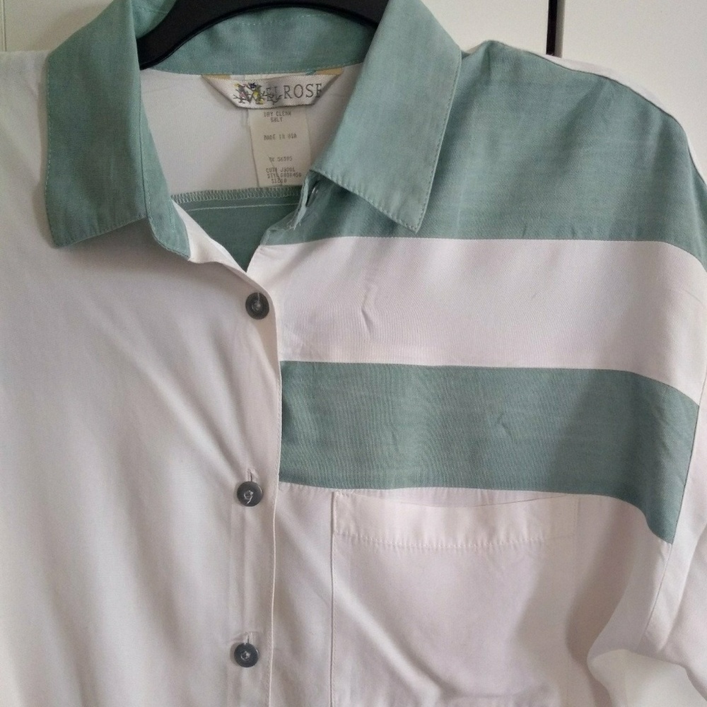 Vintage color block top